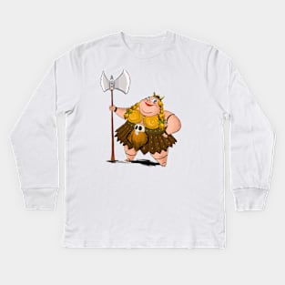 Viking Woman Kids Long Sleeve T-Shirt